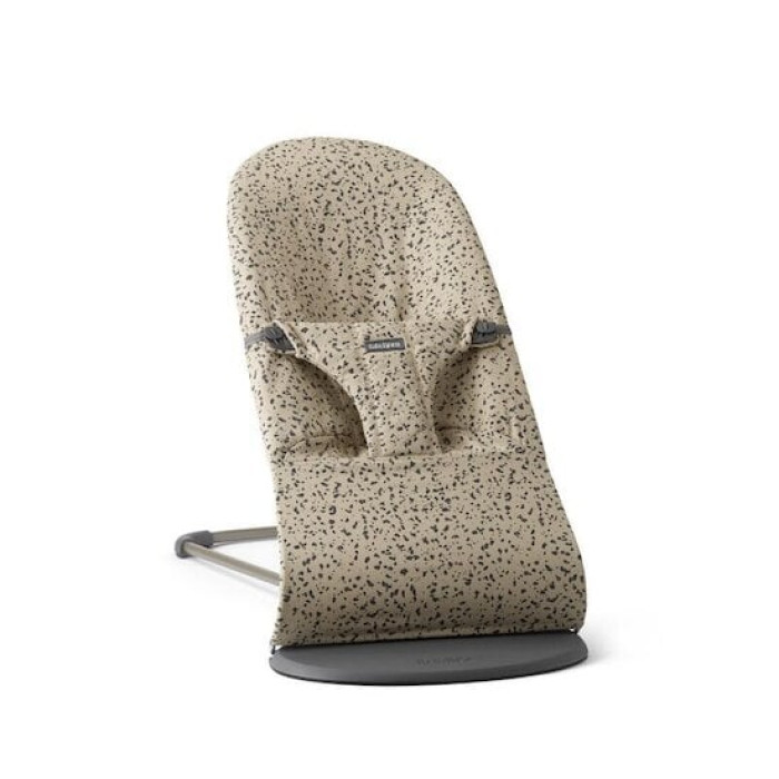 Шезлонг для немовлят BabyBjorn Bouncer BLISS Woven Beige/Dark Grey 