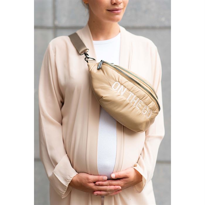 Сумка через плече Childhome Banana bag puffered beige, арт. CWBANAPBE