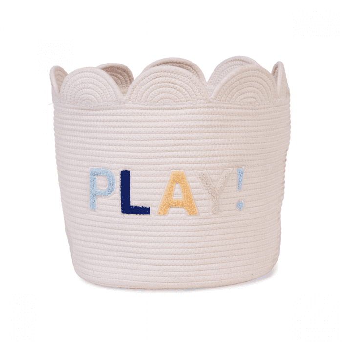 Корзина для іграшок Childhome Flower 35x35x35 см білий, арт. CCBAFL35