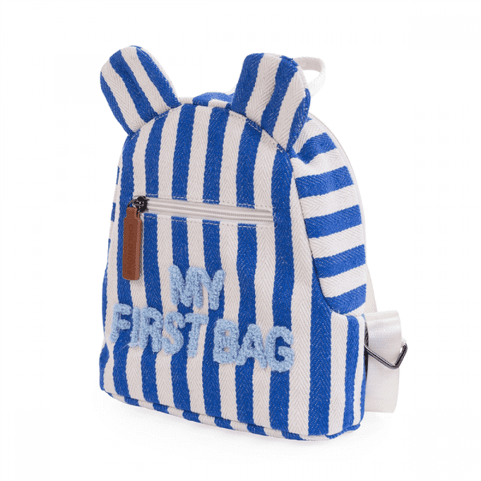 Рюкзак дитячий Childhome My first bag stripes electric blue, арт. CWKIDBSTBL