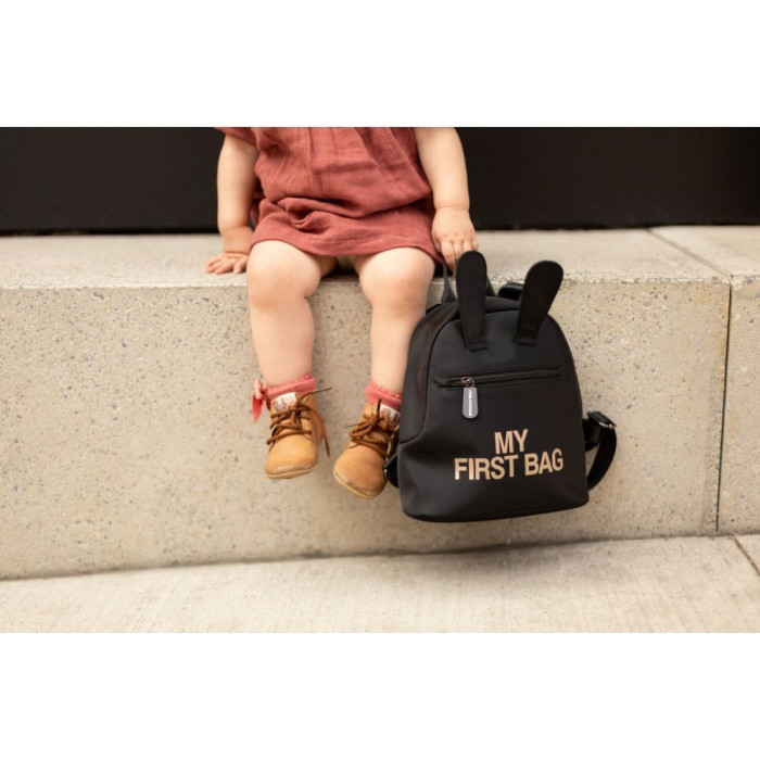 Рюкзак дитячий Childhome My first bag black/gold