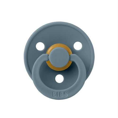 Соска пустышка BIBS Colour Latex Round (круглая) – Petrol