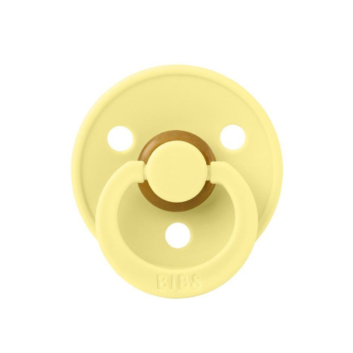Соска пустышка BIBS Colour Latex Round (круглая) – Sunshine