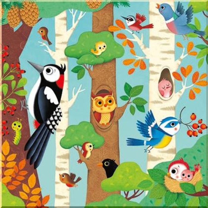 Книга Usborne Book and 3 Jigsaws: Woodland