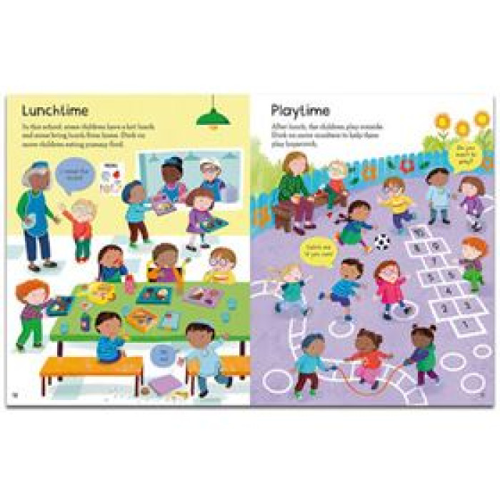 Книга First Sticker Book: Starting School