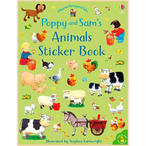 Книга Usborne Farmyard Tales: Poppy and Sam's Animals Sticker Book