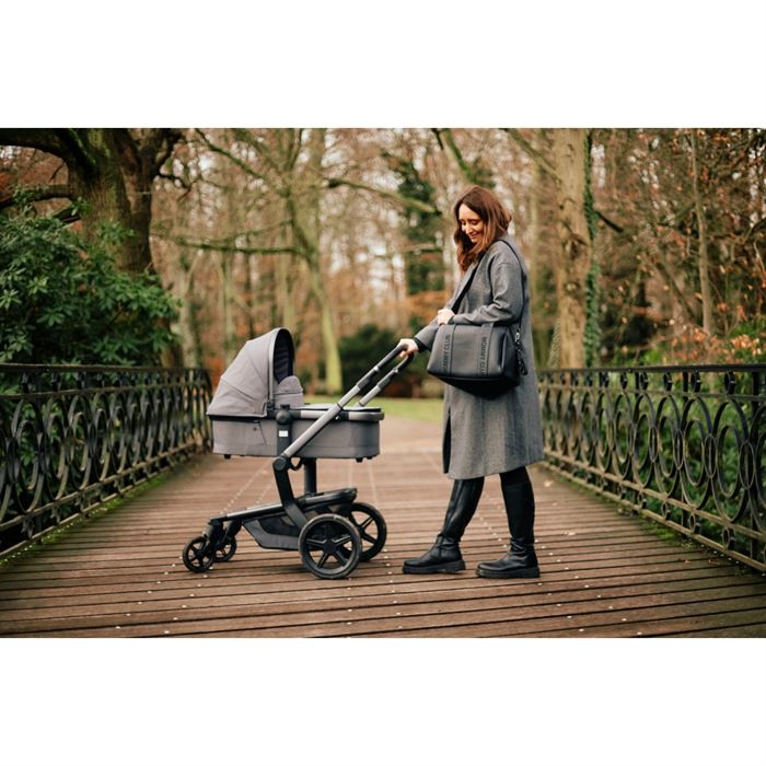 Сумка Childhome Mommy club Signature vegan leather black