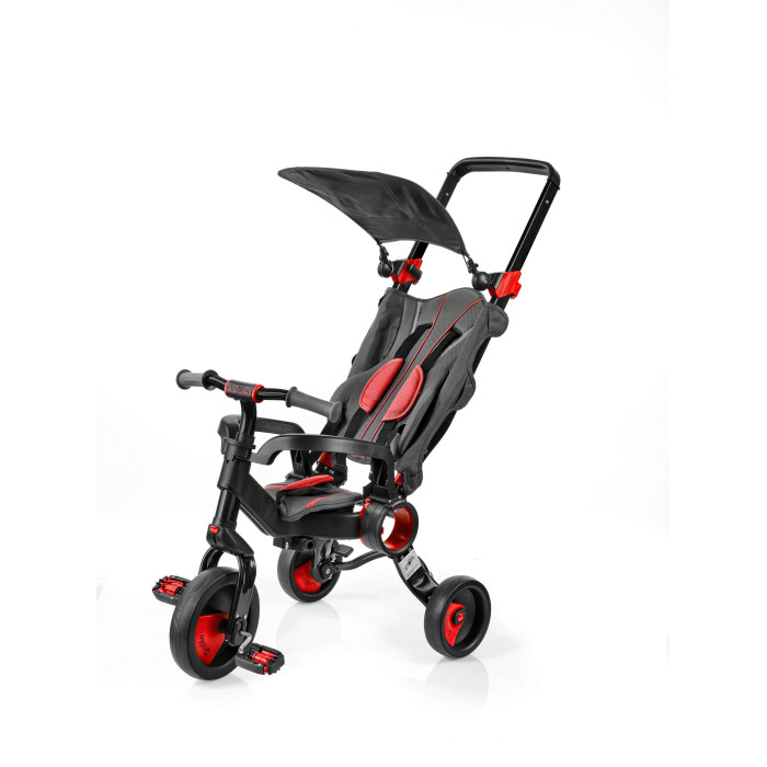 Триколісний велосипед Galileo Strollcycle Black червоний