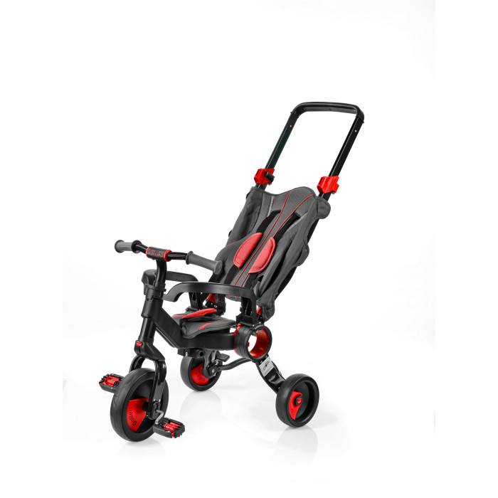 Триколісний велосипед Galileo Strollcycle Black червоний