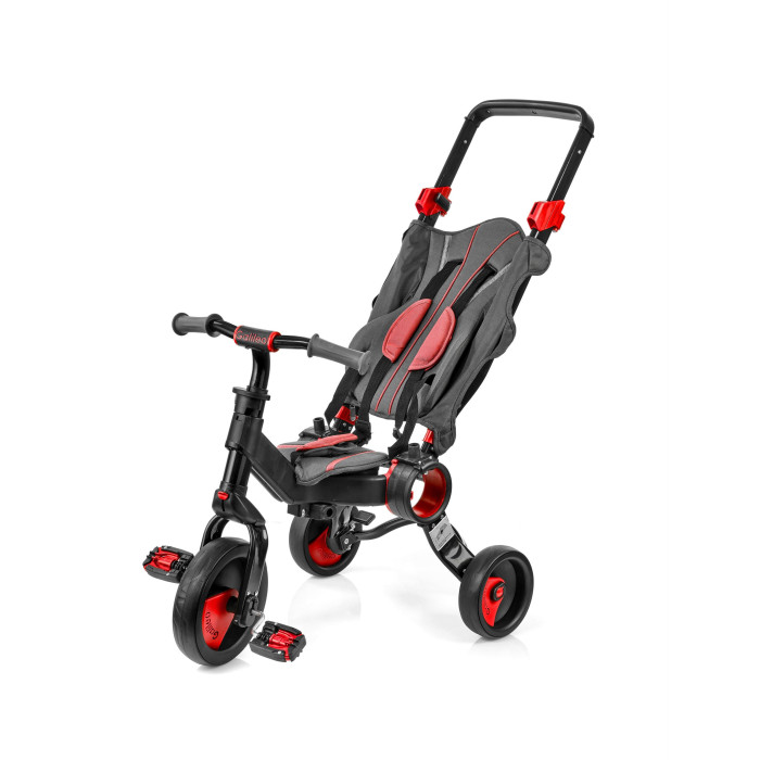 Триколісний велосипед Galileo Strollcycle Black червоний