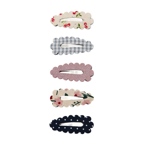 Заколки SCALLOPED EDGE MINI CLIC CLACS CHERRY