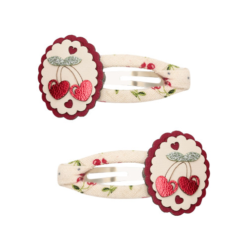 Заколки SCALLOP FRAMED CHERRIES CLIC CLACS