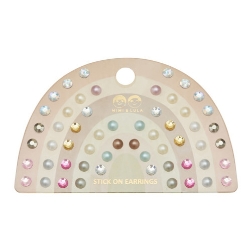 Наліпки PINK GEM & PEARL STICK ON EARRINGS