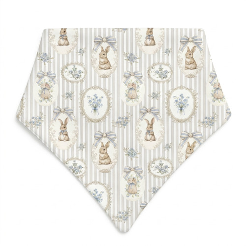 Слинявчик-бандана трикутної форми для немовлят Bib001 IVORY