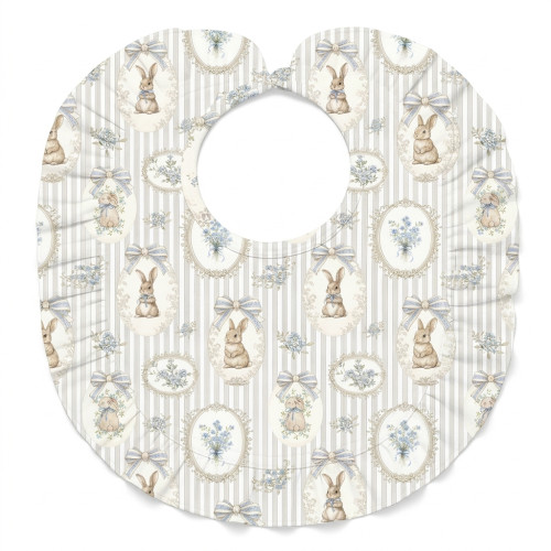 Слинявчик з обробкою рюшкой BIB006 IVORY