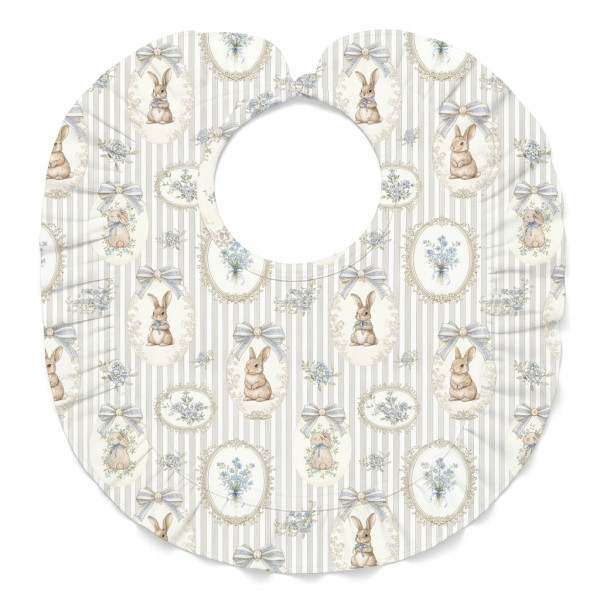 Слинявчик з обробкою рюшкой BIB006 IVORY