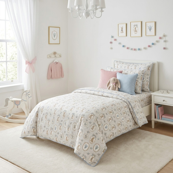 Комплект постільної білизни LIN001  IVORY – для дитячого та підліткового ліжечка