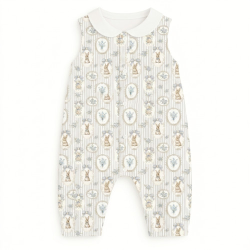 Длинный песочник с рукавами и воротником Supima R009CL IVORY
