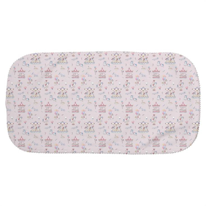 Мусліновий слюнявчик BB009 – органічна бавовна Supima Bonbon Pink