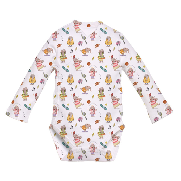 Боді Kimono з довгим рукавом для немовлят BLS004