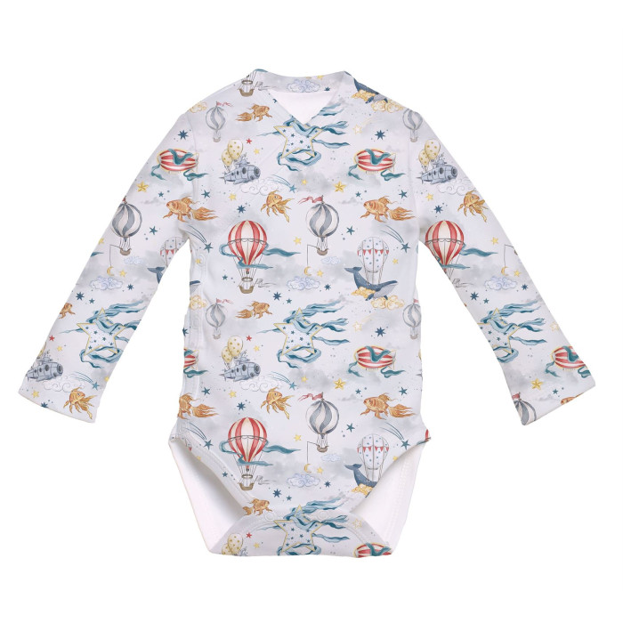 Боді Kimono з довгим рукавом для немовлят BLS004