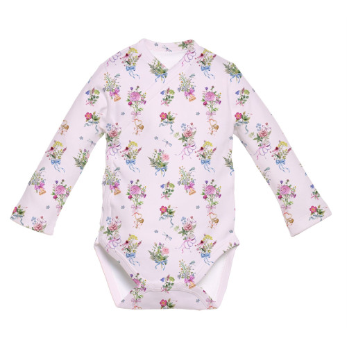 Боді Kimono з довгим рукавом для немовлят BLS004