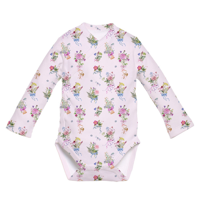 Боді Kimono з довгим рукавом для немовлят BLS004