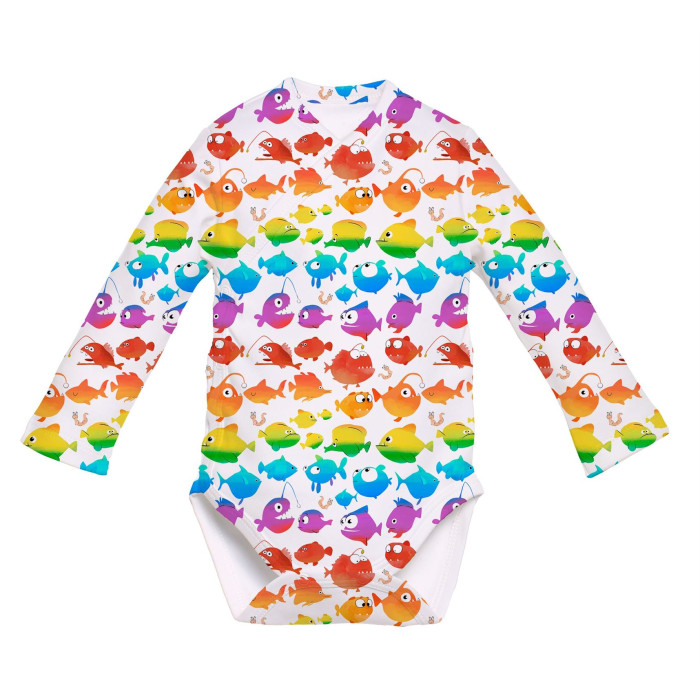 Боді Kimono з довгим рукавом для немовлят BLS004