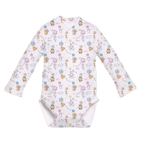 Боді Kimono з довгим рукавом для немовлят BLS004