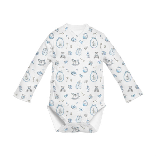 Боди  Kimono с длинным рукавом для малышей BLS004