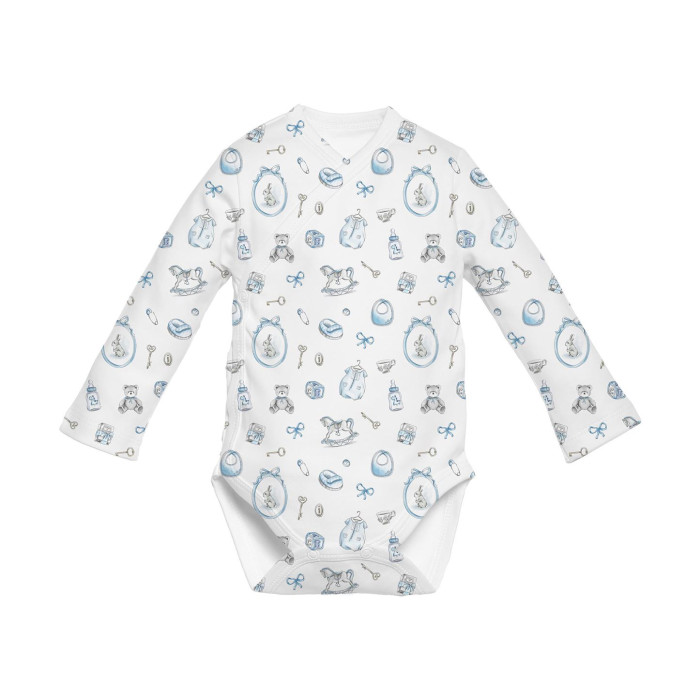 Боді Kimono з довгим рукавом для немовлят BLS004