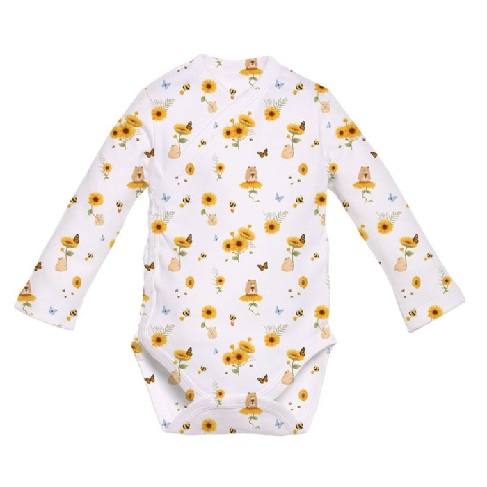 Боді Kimono з довгим рукавом для немовлят BLS004