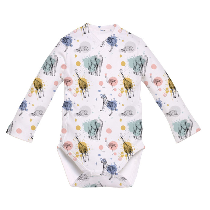 Боді Kimono з довгим рукавом для немовлят BLS004