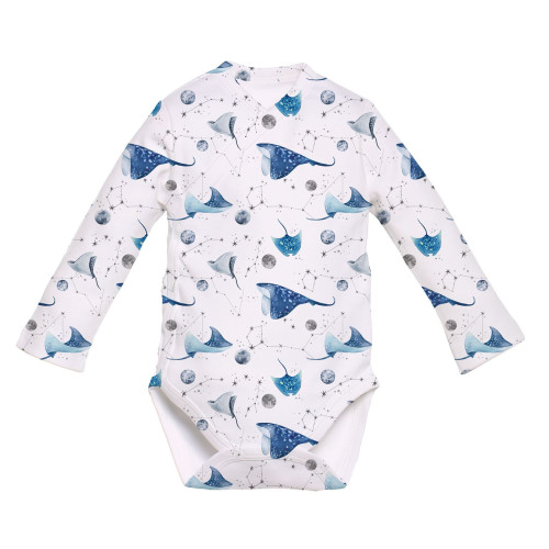 Боді Kimono з довгим рукавом для немовлят BLS004