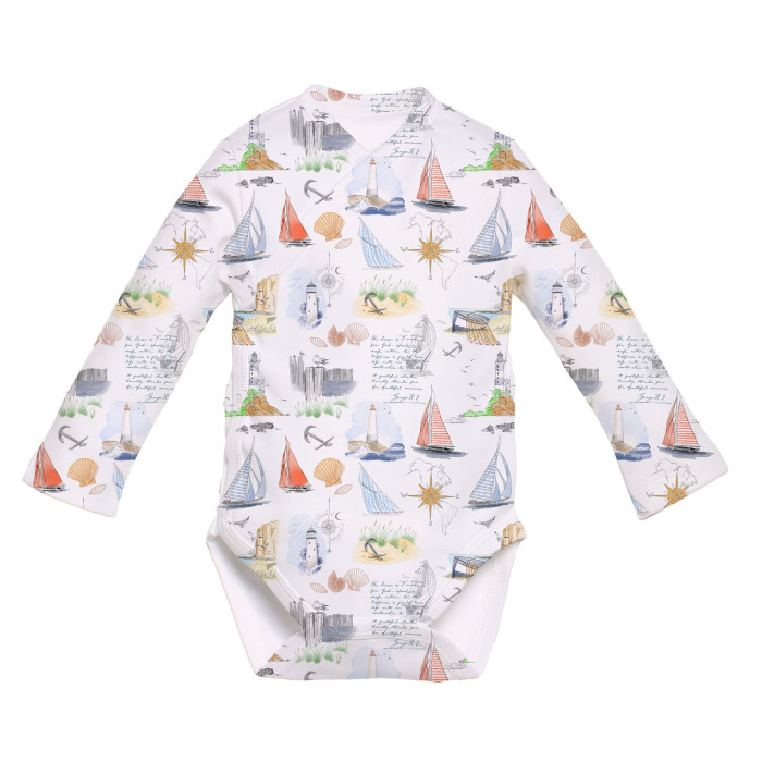 Боді Kimono з довгим рукавом для немовлят BLS004