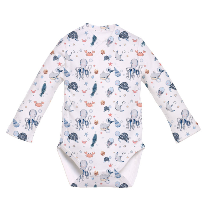 Боді Kimono з довгим рукавом для немовлят BLS004