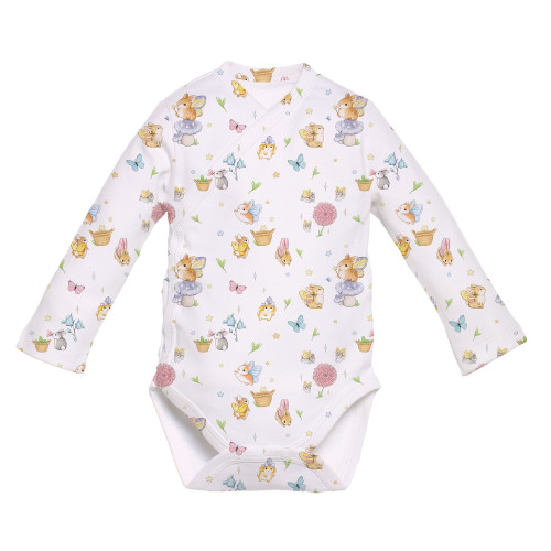 Боді Kimono з довгим рукавом для немовлят BLS004
