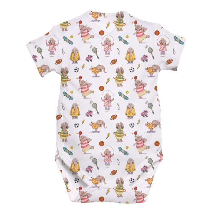 Боді Kimono з кортким рукавом для немовлят BSHL004