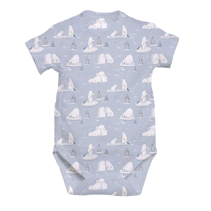 Боді Kimono з кортким рукавом для немовлят BSHL004