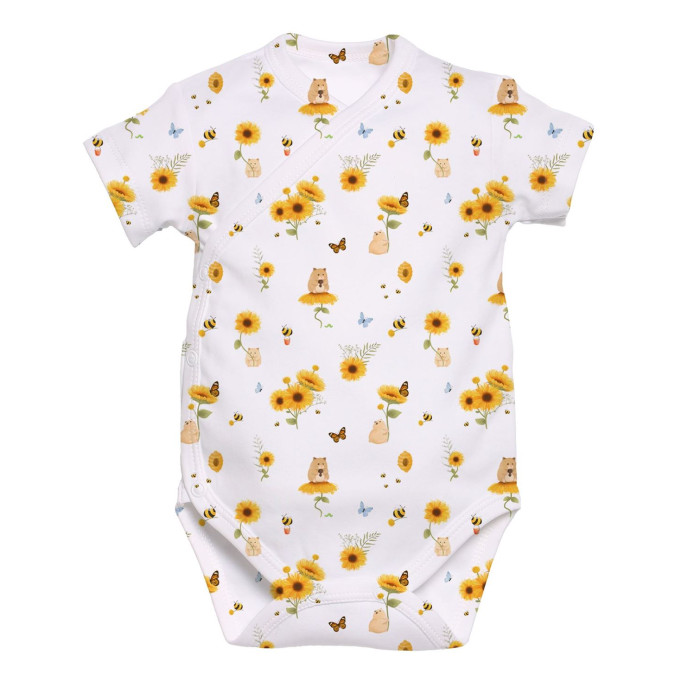 Боді Kimono з кортким рукавом для немовлят BSHL004
