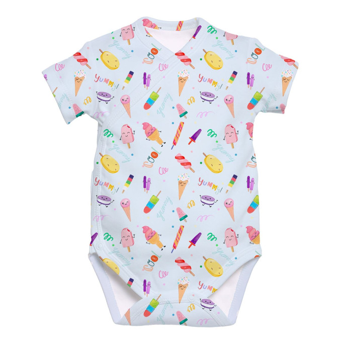 Боді Kimono з кортким рукавом для немовлят BSHL004