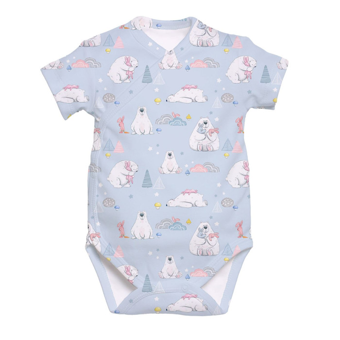 Боді Kimono з кортким рукавом для немовлят BSHL004