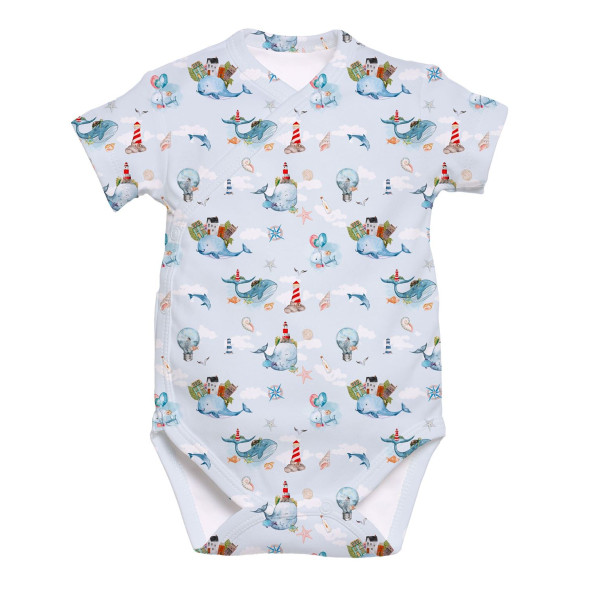 Боді Kimono з кортким рукавом для немовлят BSHL004