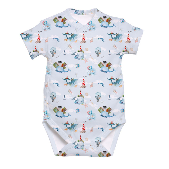 Боді Kimono з кортким рукавом для немовлят BSHL004