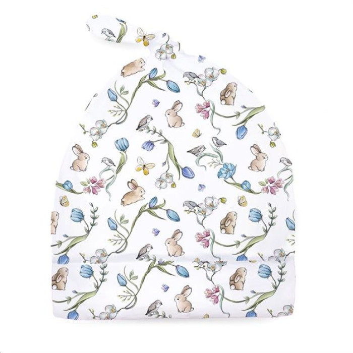 Шапочка з вузликом з бавовни Supima H003 Blossom Blue