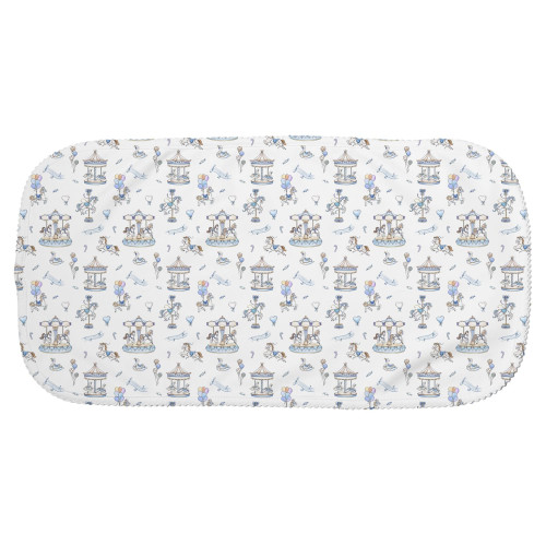 Муслиновый нагрудник BB009 – из органического хлопка Supima Bonbon Blue