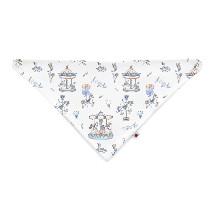 Слюнявчик-бандана трикутної форми для немовлят Bib001 Bonbon Blue