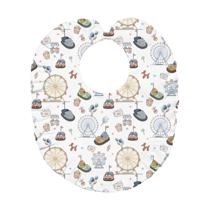 Слюнявчик з обробкою рюшкой BIB006 Bumper Car