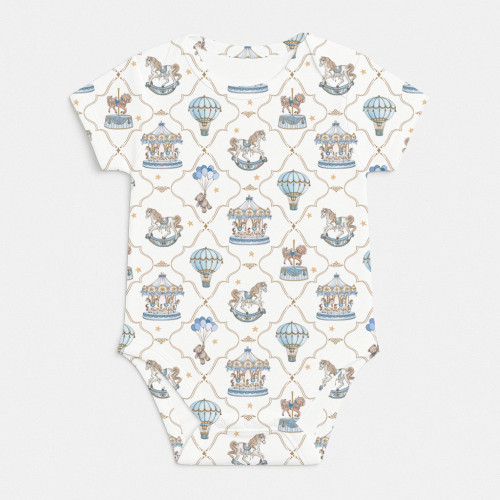 Боді з коротким рукавом для немовлят BSHL001 Coquette blue