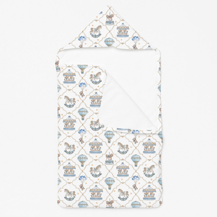Затишний Конверт (кокон) Babynest C002 Coquette blue
